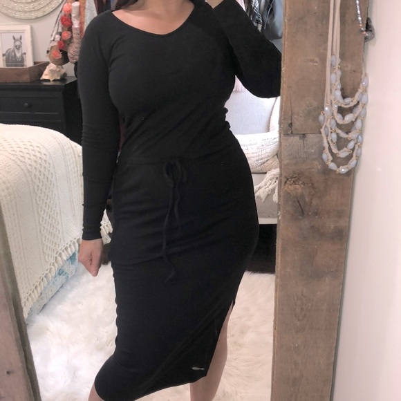 Doublju size small black cozy maxi dress - Picture 1 of 7
